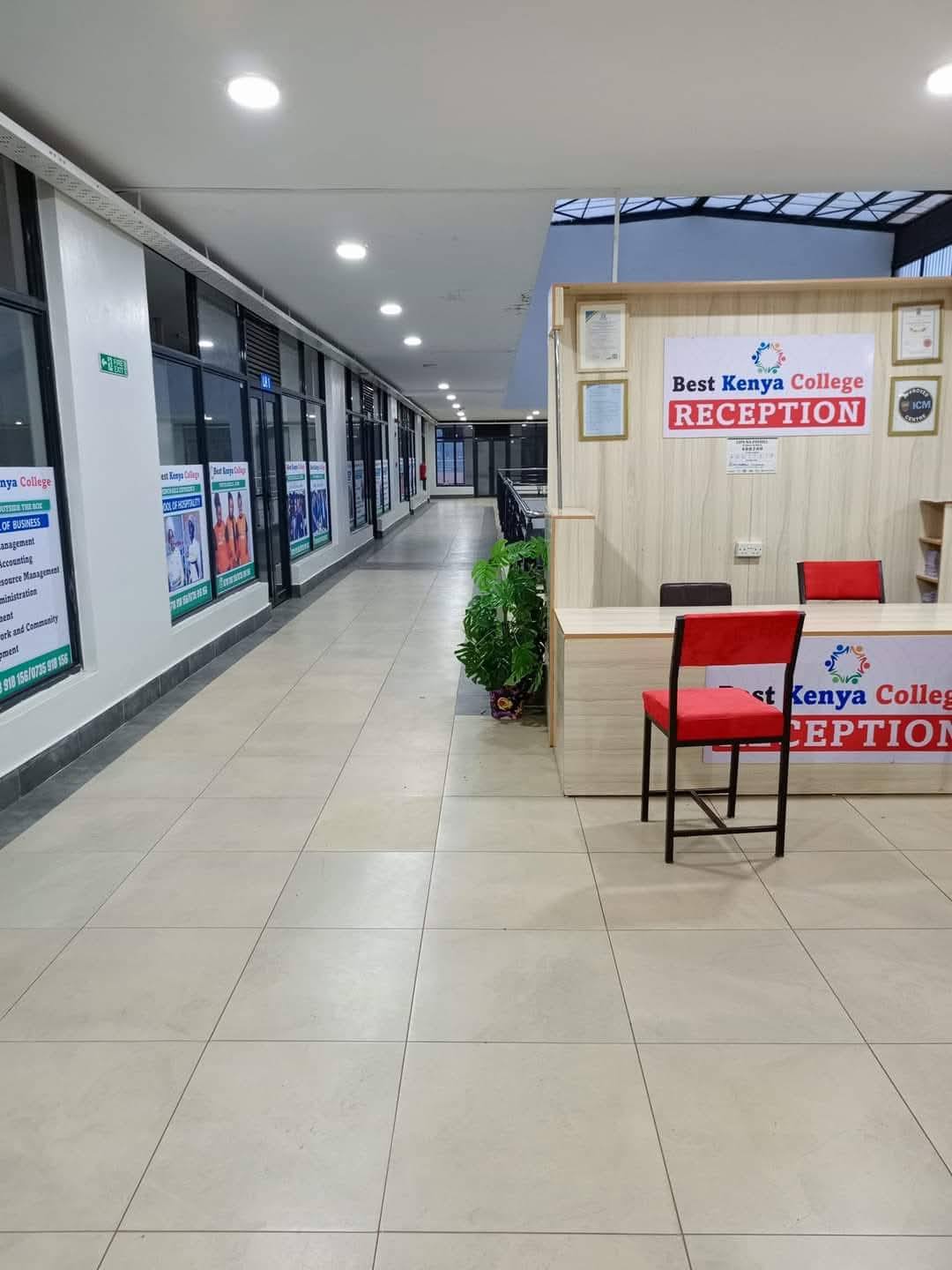 Student applying at Best Kenya College